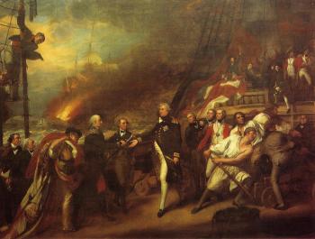 John Singleton Copley : The Victory of Lord Duncan aka Surrender of the Dutch Admiral DeWinter to Admiral Duncan, 11 October 1797